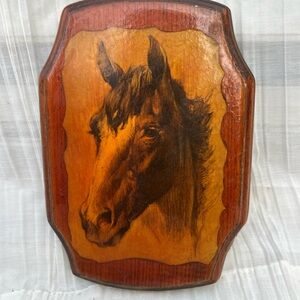Vintage Horse Portrait Plaque